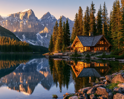 Mountain Cabin - Diamond Painting
