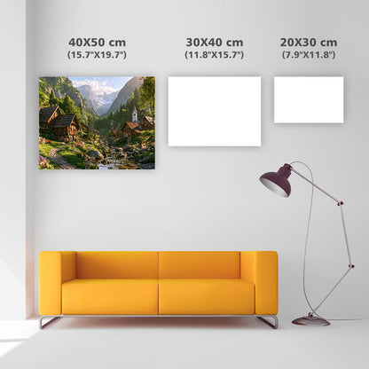 Mountain Village - Diamond Painting