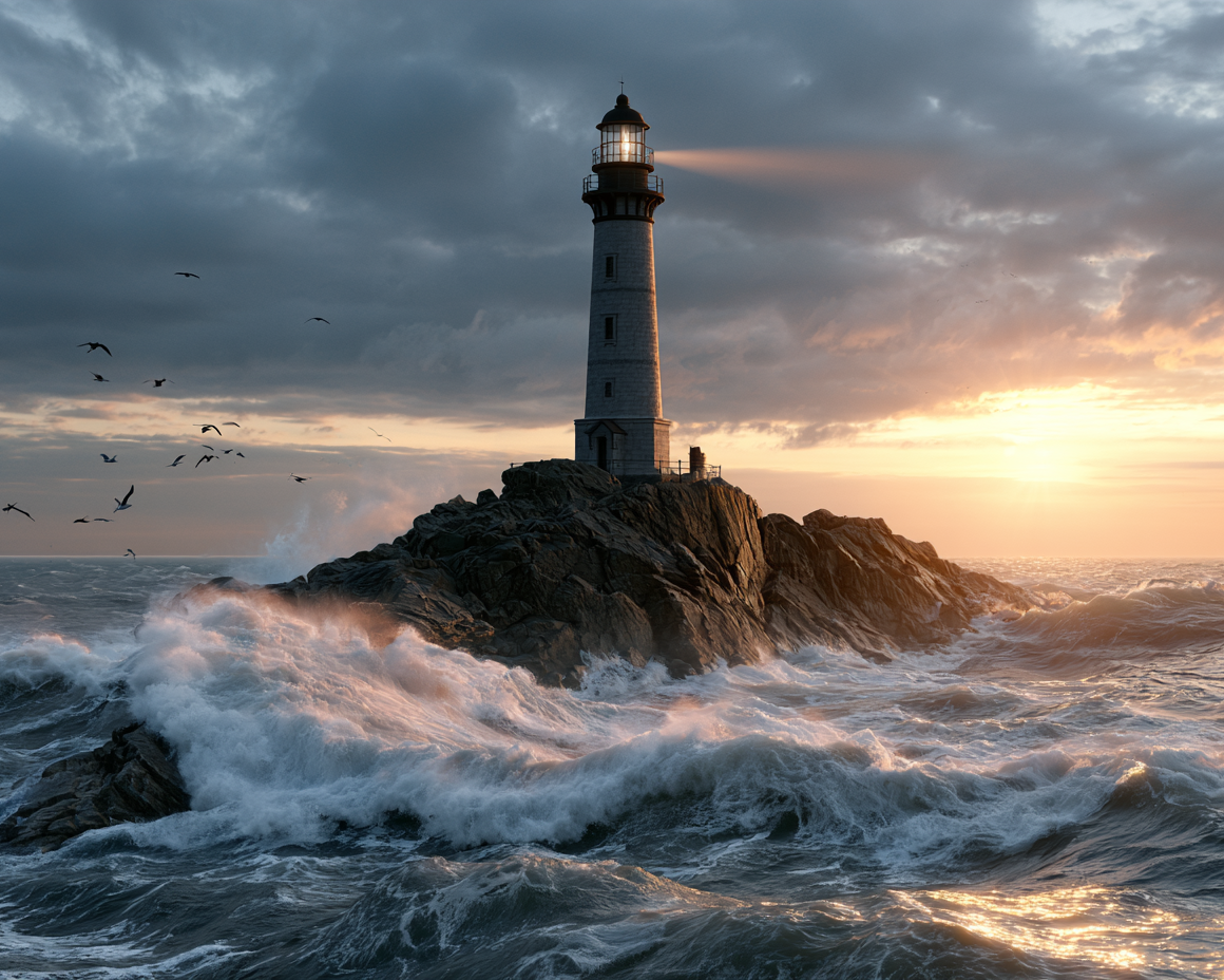 Ocean Cliff Lighthouse - Diamond Painting