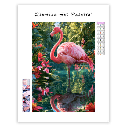 Pink Flamingo - Diamond Painting