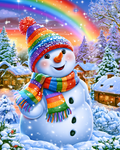 Rainbow Christmas - Diamond Painting