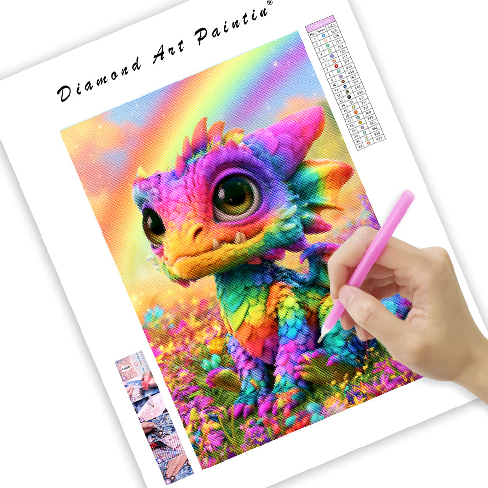 Rainbow Dragon - Diamond Painting