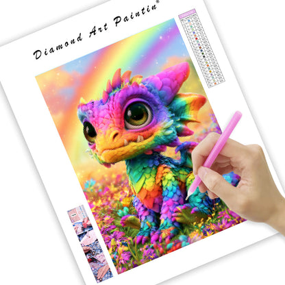 Rainbow Dragon - Diamond Painting