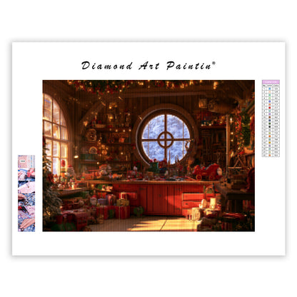 Santa Workshop - Diamond Painting