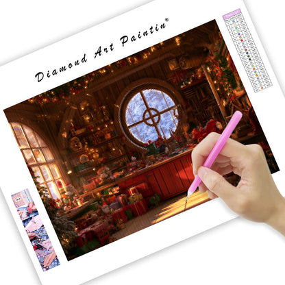 Santa Workshop - Diamond Painting