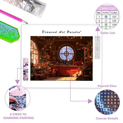 Santa Workshop - Diamond Painting