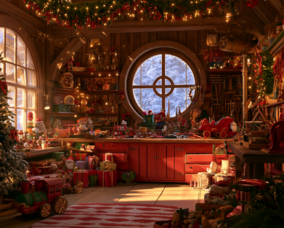 Santa Workshop - Diamond Painting