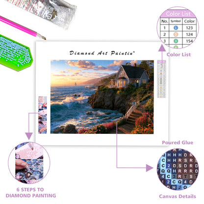 Seaside Cottage - Diamond Painting