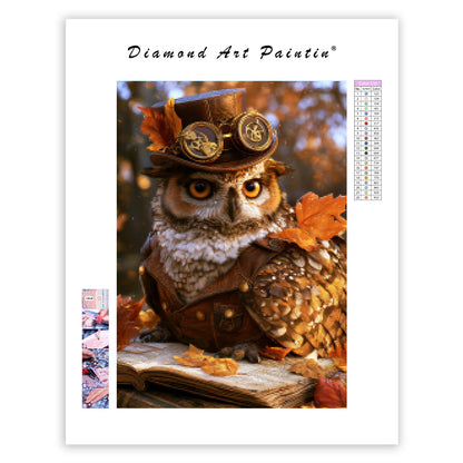Steampunk Owl - Diamond Painting