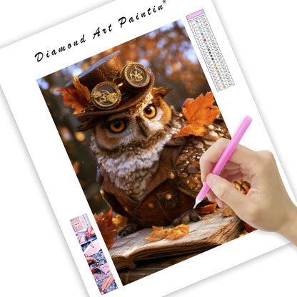 Steampunk Owl - Diamond Painting