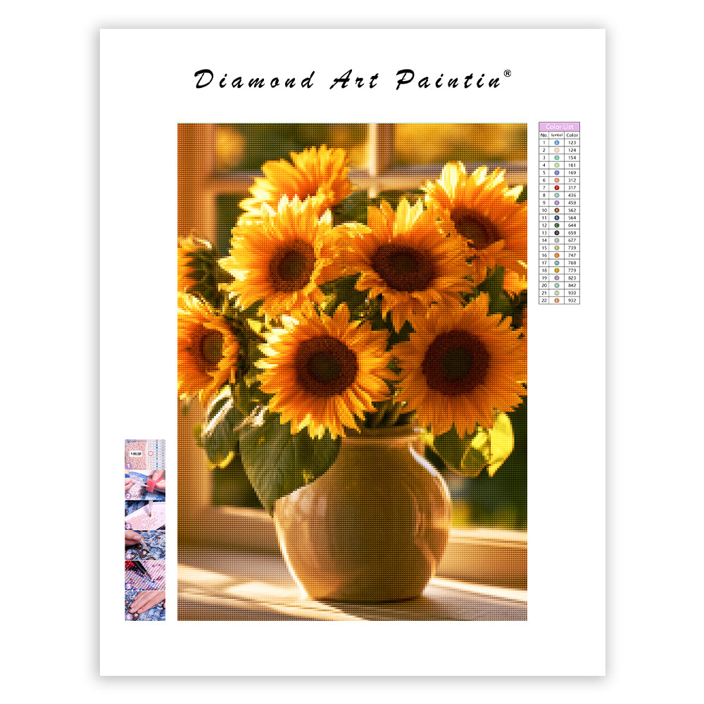 Sunflower Bouquet - Diamond Painting