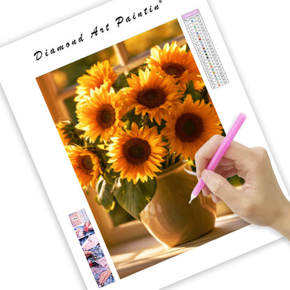 Sunflower Bouquet - Diamond Painting