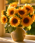 Sunflower Bouquet - Diamond Painting