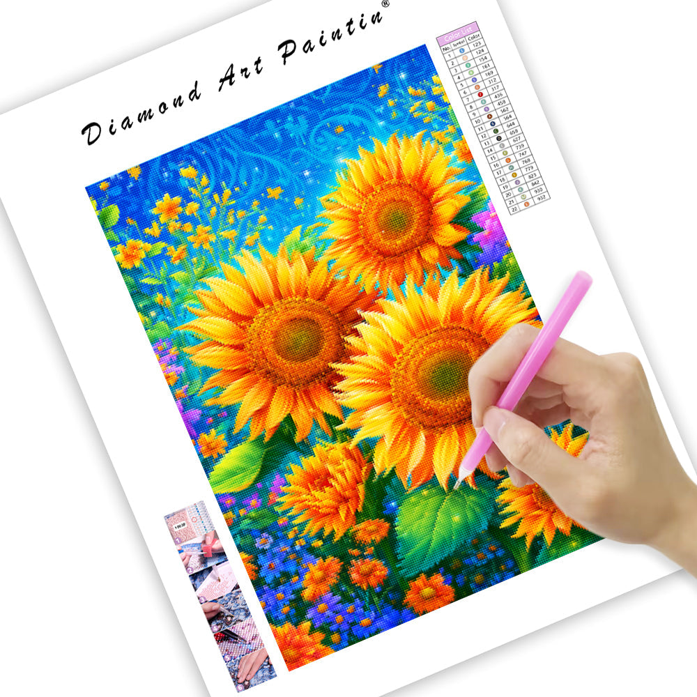 Sunflower Garden - Diamond Painting