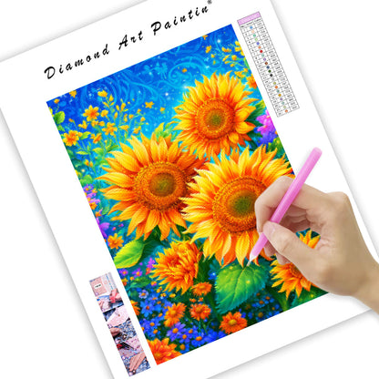 Sunflower Garden - Diamond Painting