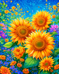 Sunflower Garden - Diamond Painting
