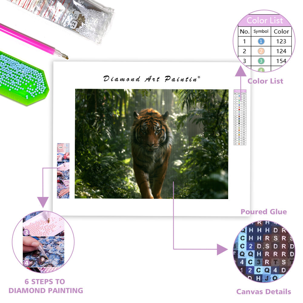 Tiger Jungle - Diamond Painting
