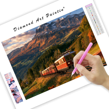 Train Journey - Diamond Painting