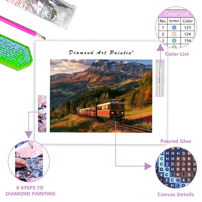 Train Journey - Diamond Painting