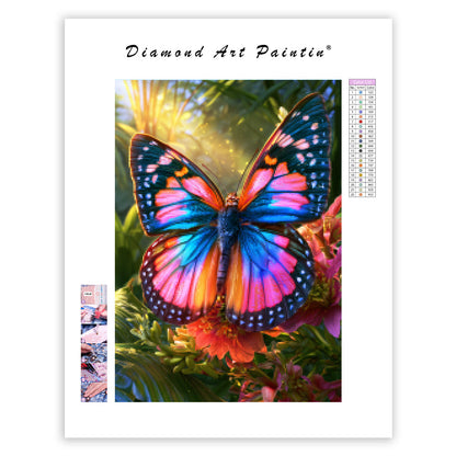 Tropical Butterfly - Diamond Painting
