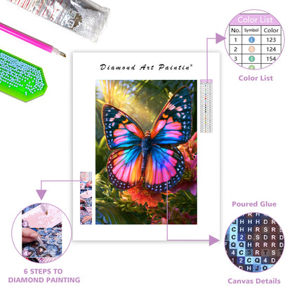 Tropical Butterfly - Diamond Painting