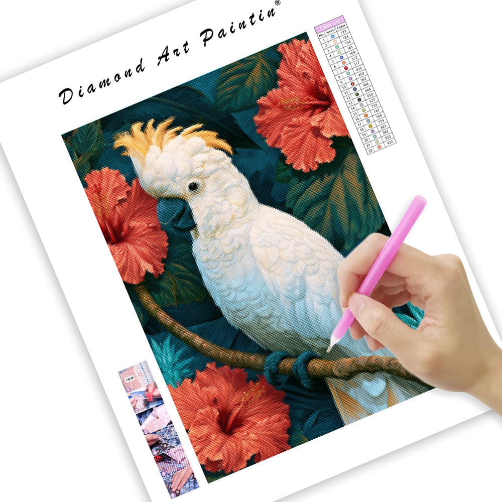 Tropical Cockatoo - Diamond Painting
