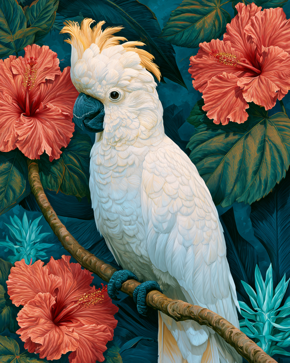 Tropical Cockatoo - Diamond Painting