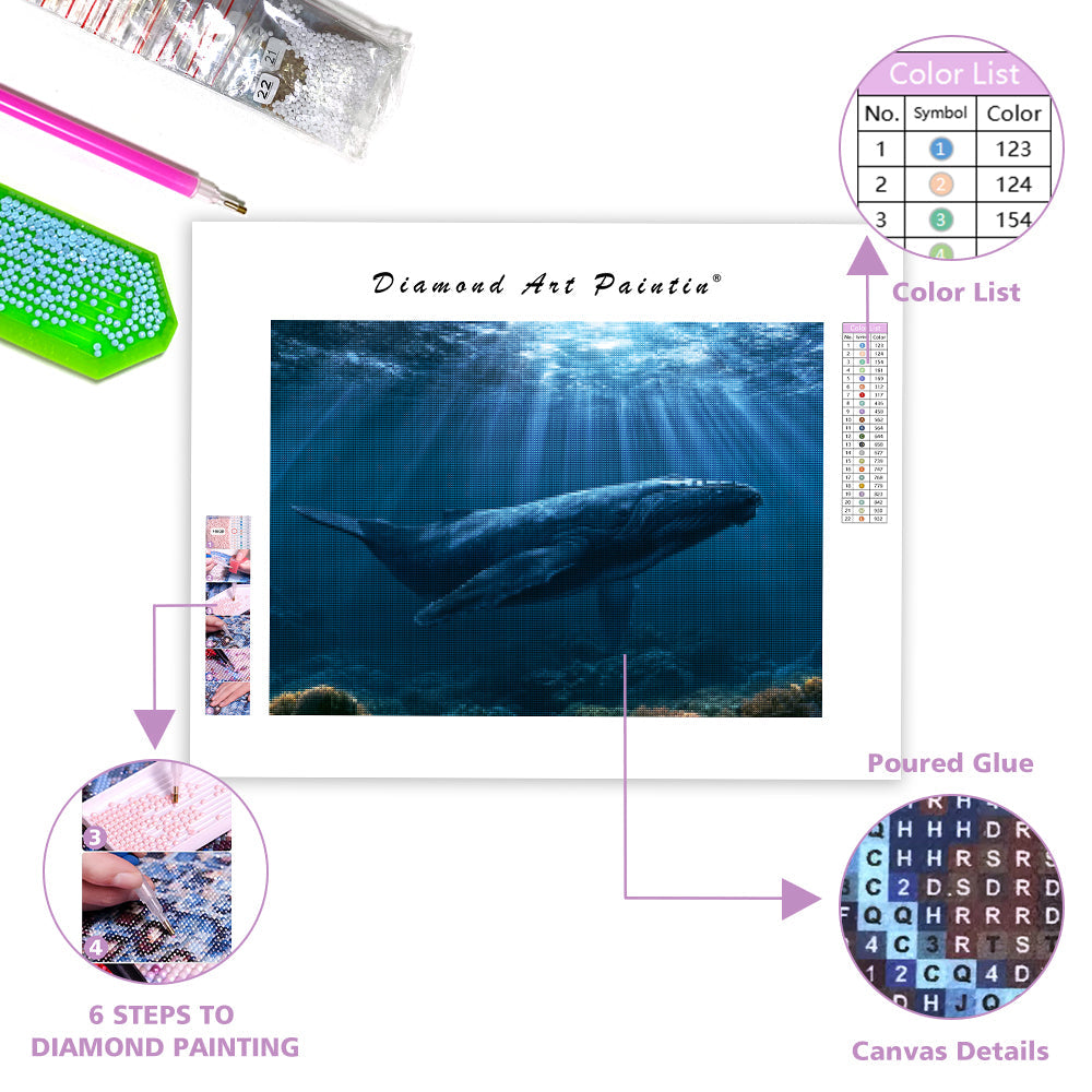 Underwater Whale - Diamond Painting