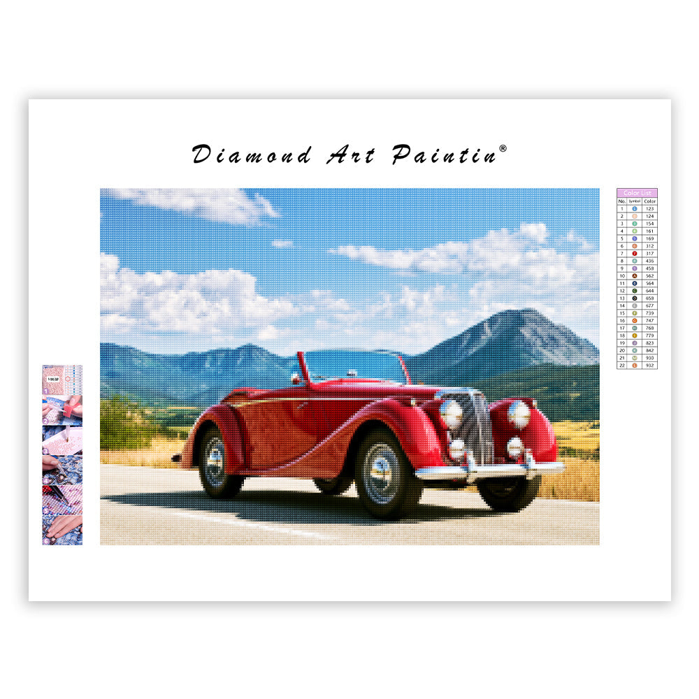 Vintage Car - Diamond Painting