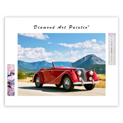 Vintage Car - Diamond Painting