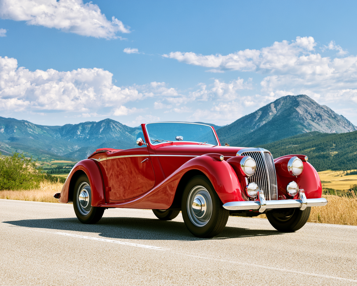 Vintage Car - Diamond Painting