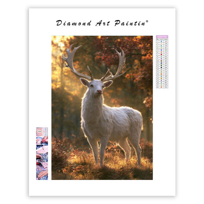 White Deer - Diamond Painting