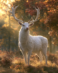 White Deer - Diamond Painting