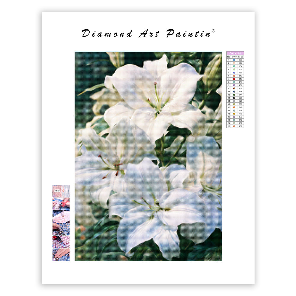 White Lily - Diamond Painting