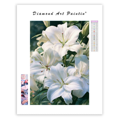 White Lily - Diamond Painting