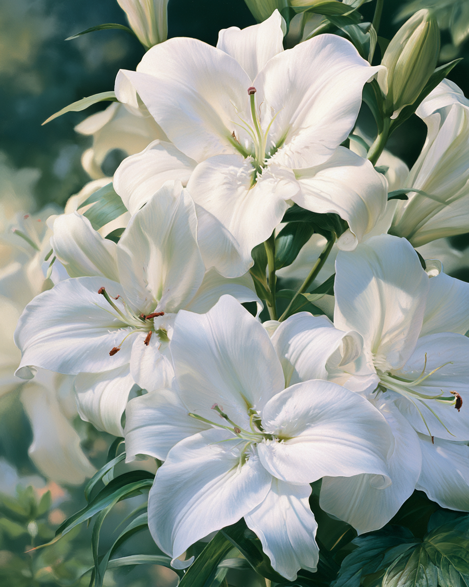 White Lily - Diamond Painting