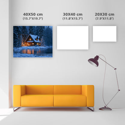 Winter Cabin - Diamond Painting