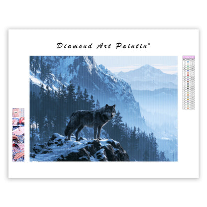 Wolf Mountain - Diamond Painting