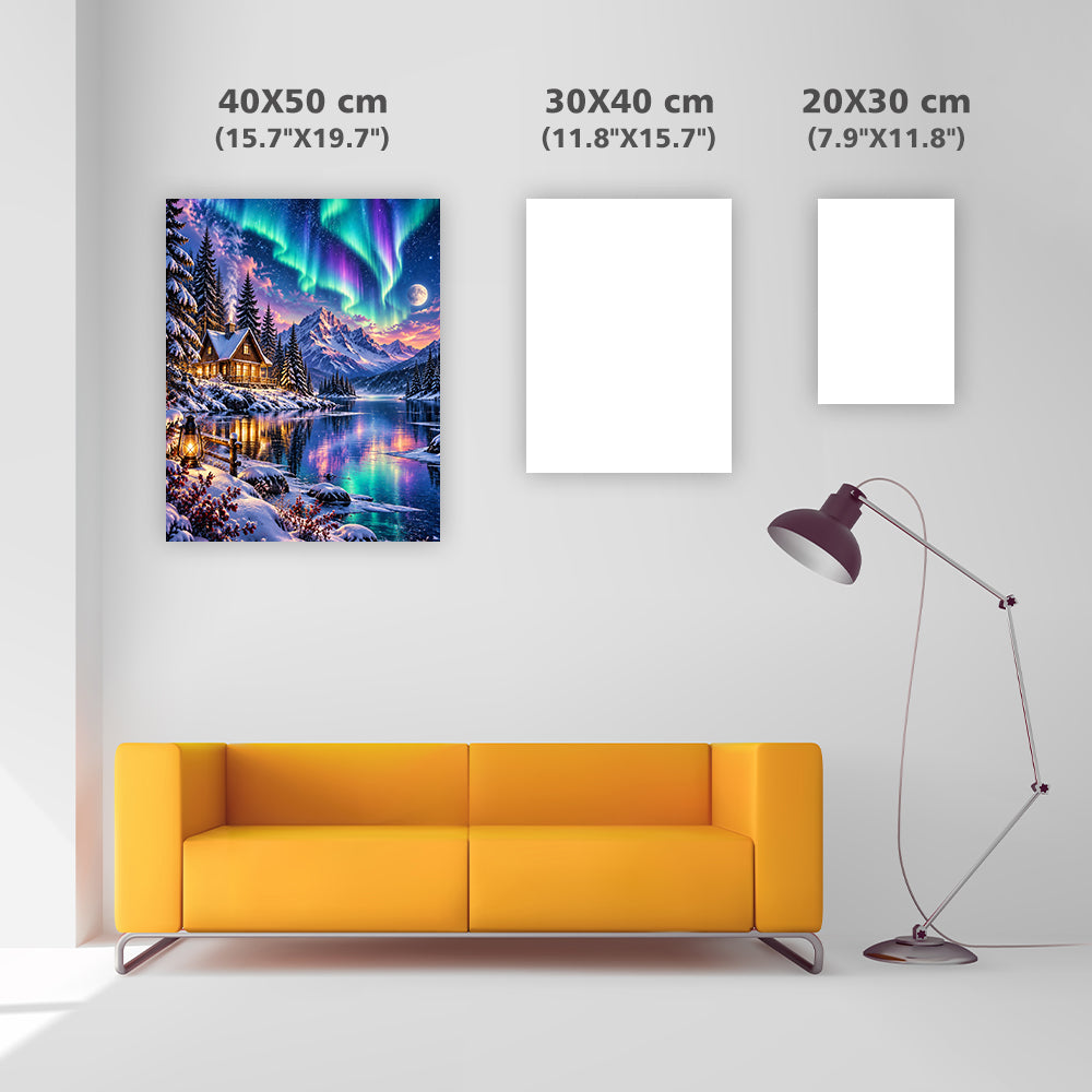 Aurora Lakeside - Diamond Painting