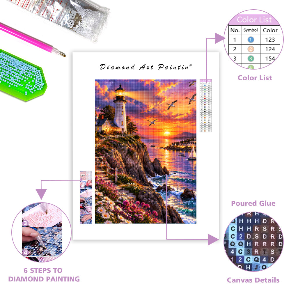 Cape Lighthouse - Diamond Painting