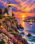 Cape Lighthouse - Diamond Painting