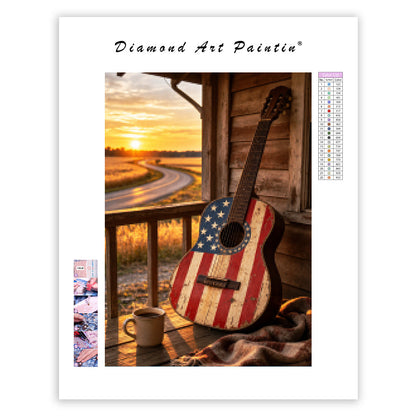 Country Guitar - Diamond Painting