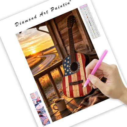 Country Guitar - Diamond Painting
