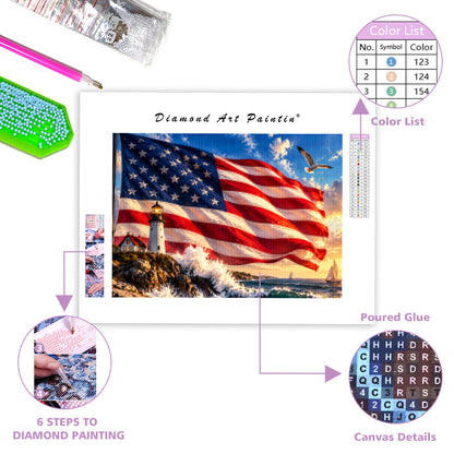 Giant national flag - Diamond Painting