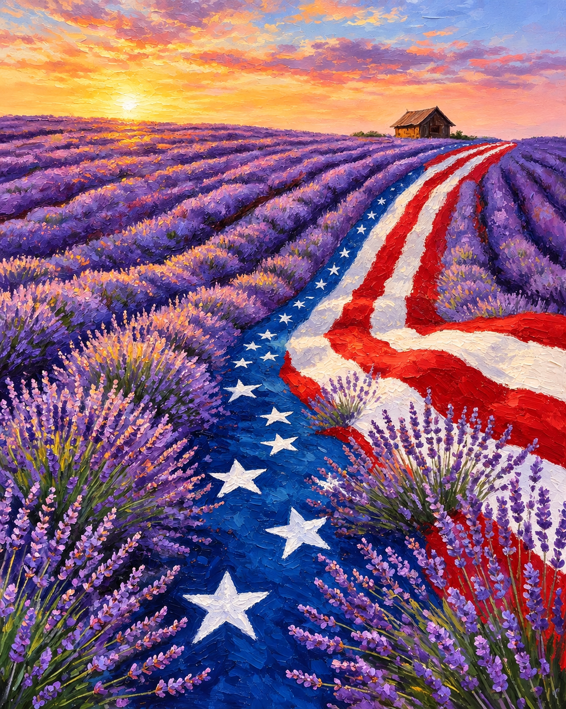 Lavender Trail - Diamond Painting