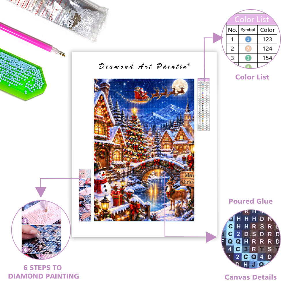 Magical Christmas Night - Diamond Painting