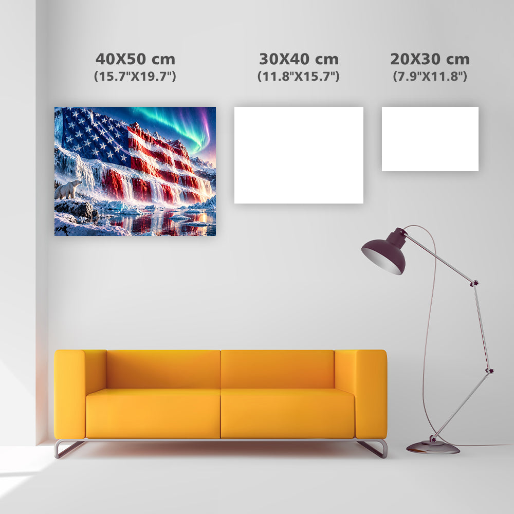 National Flag Waterfall - Diamond Painting