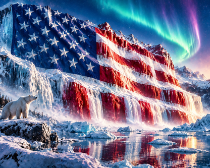 National Flag Waterfall - Diamond Painting