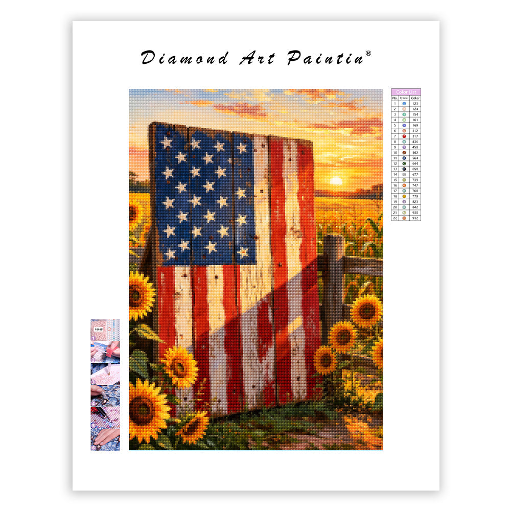 Rural Landscape Plate - Diamond Painting