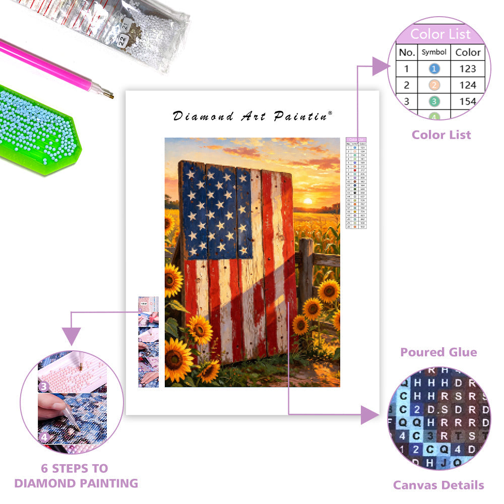 Rural Landscape Plate - Diamond Painting